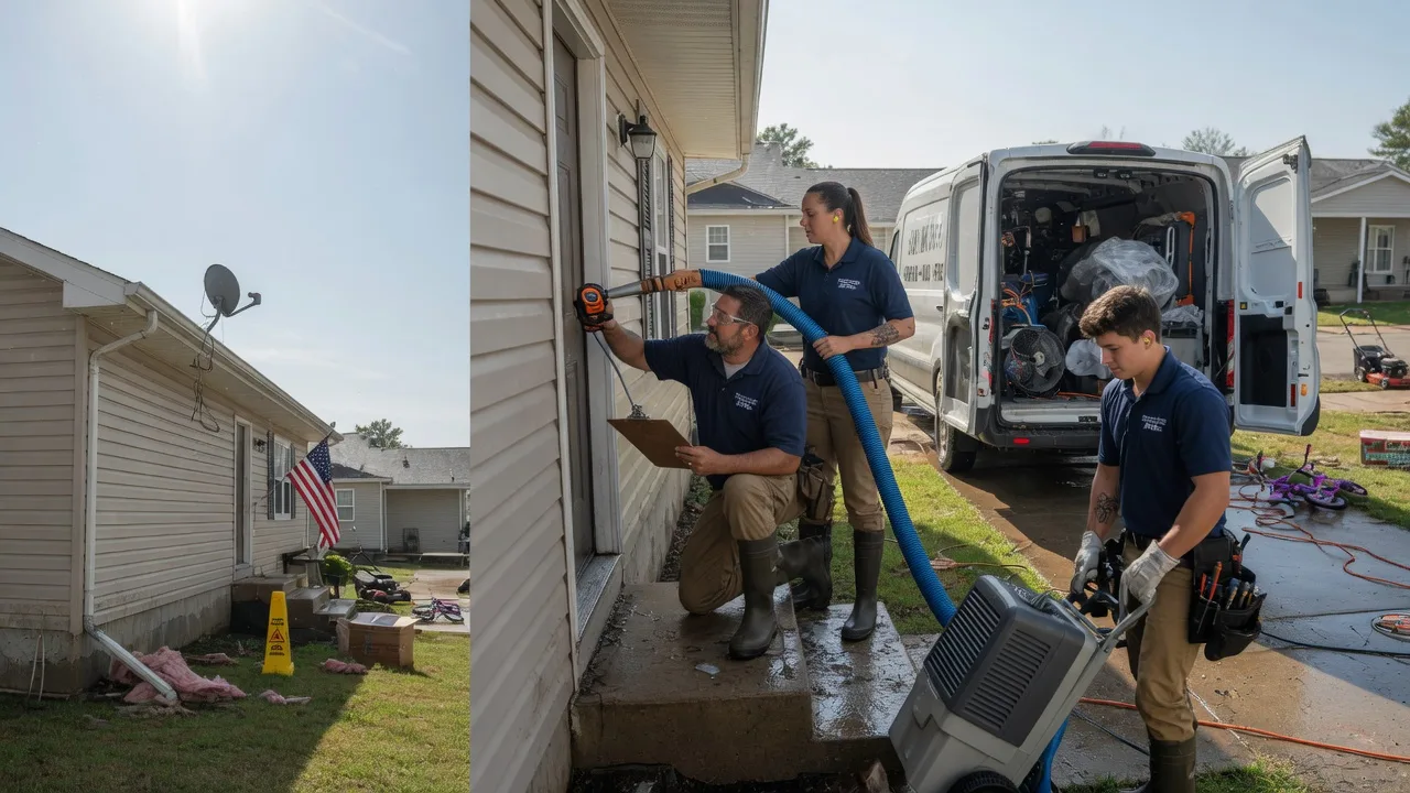 Ceiling Water Damage Restoration in Sterling, OK near me